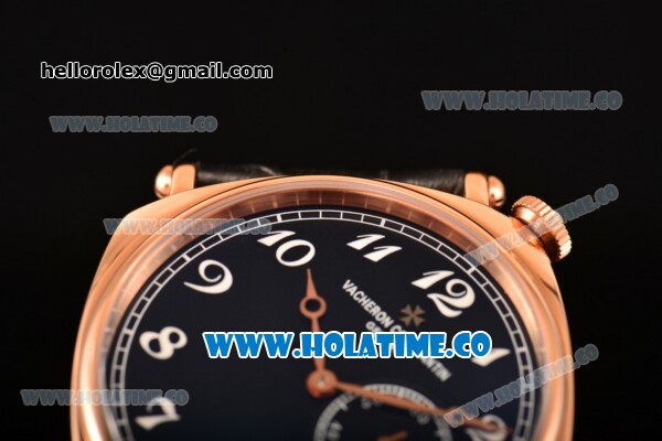 Vacheron Constantin Historiques American Asia Automatic Rose Gold Case with Black Dial and White Arabic Numeral Markers - Click Image to Close